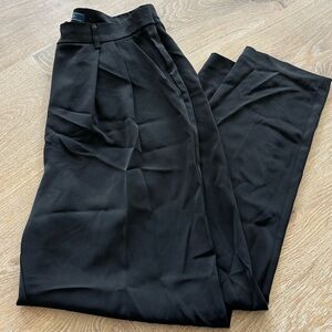 J&L ATELIER Loose Fit Black Trousers